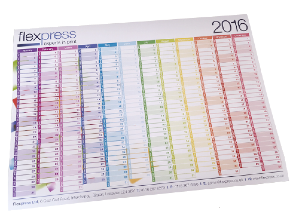 Wall Planner Online Printing Service Flexpress Leicester